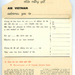 Air Vietnam, boarding pass