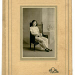 Portait of a young girl at Cholon studio Quang Chau